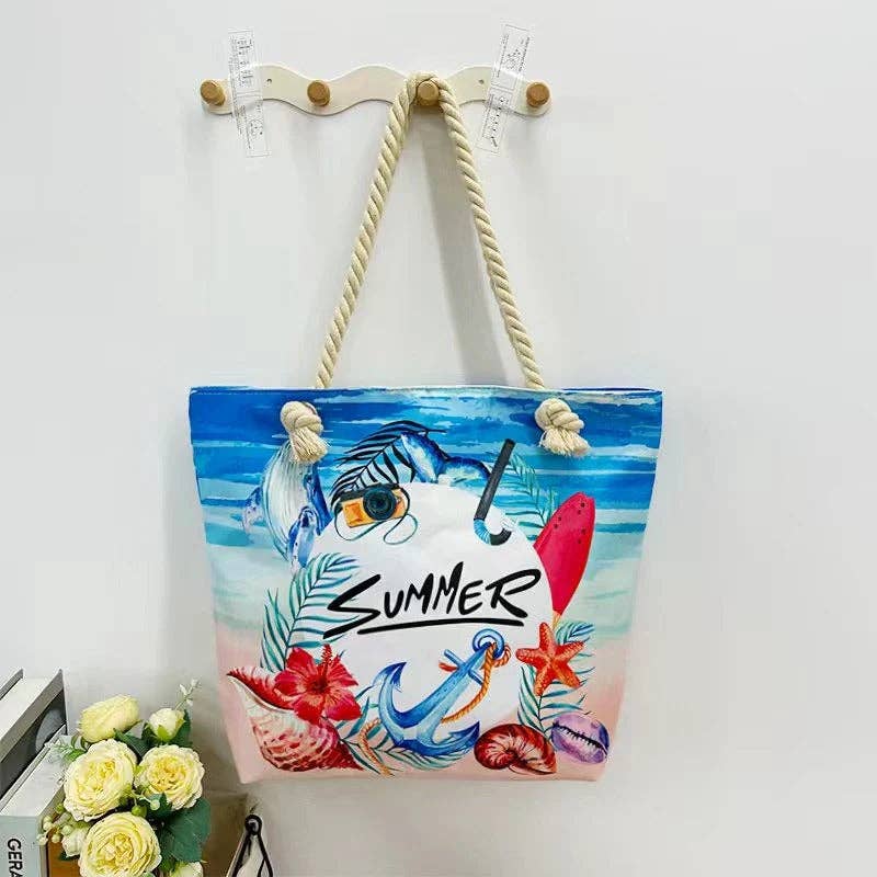Strandtasche - Summer: Blau