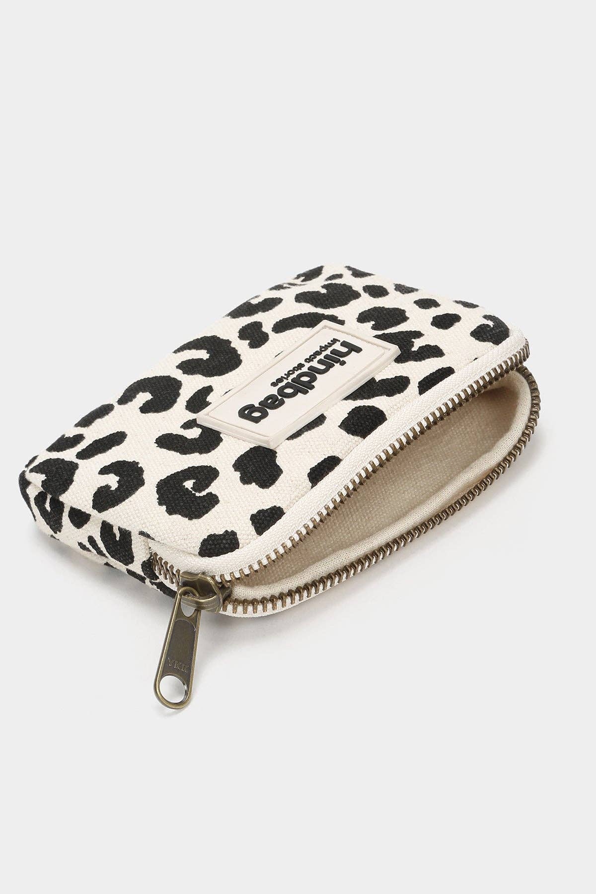 Portemonnaie Lili Leopard in Ecru