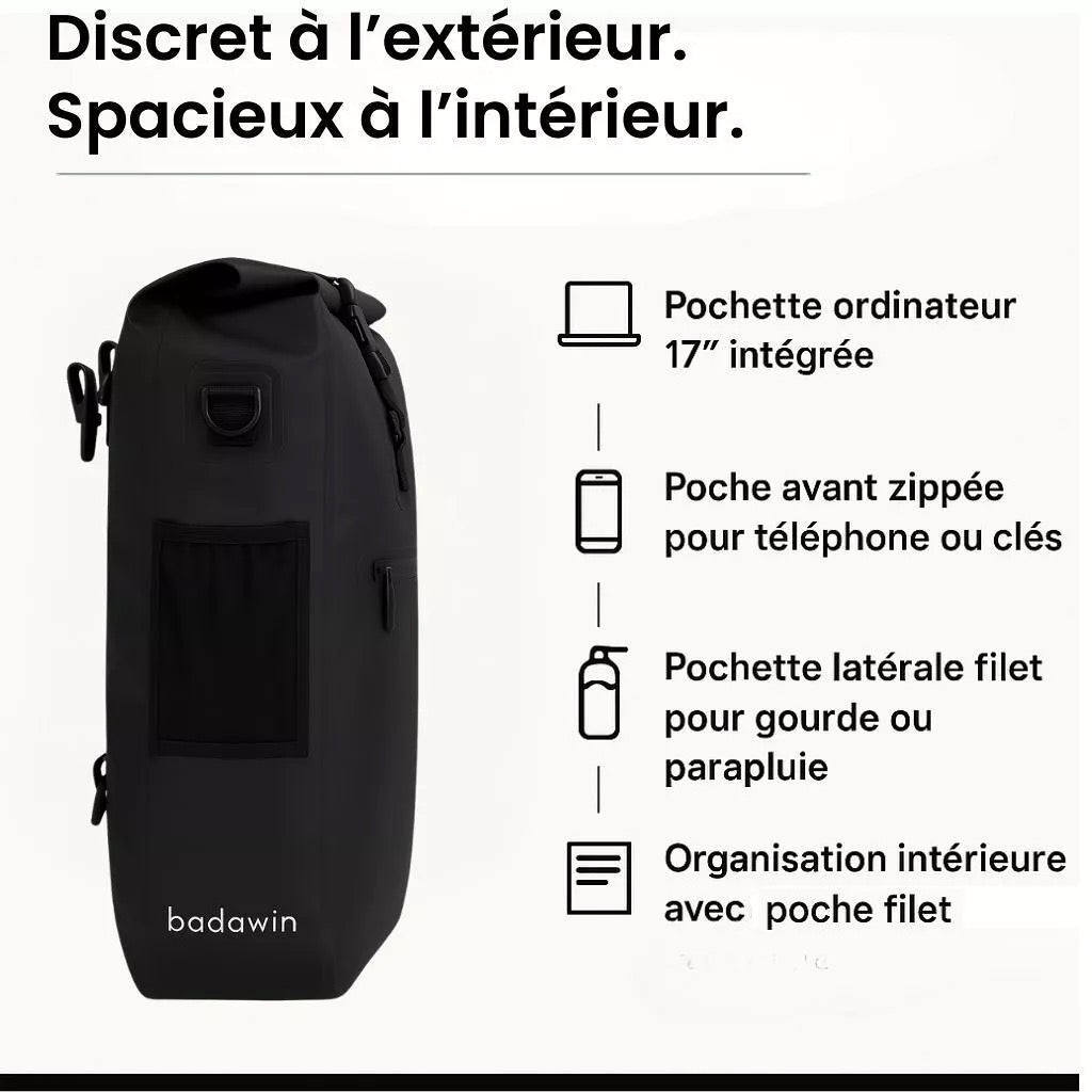 Anna 2-in-1-27L Oranger Fahrradrucksack von Badawin