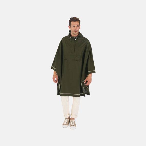 Weathergoods Sweden IMBRIS REGENPONCHO GRÜN - HOLE-X-WORLD