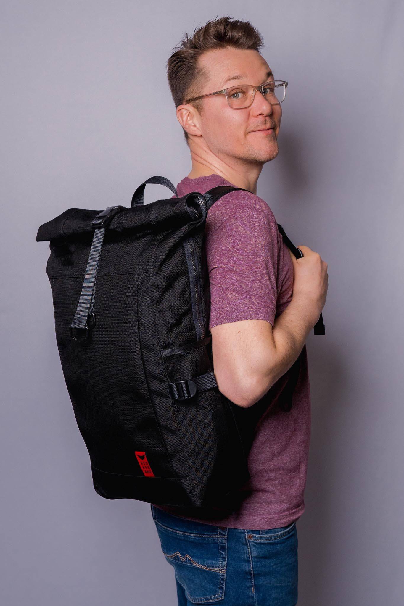 rucksack und fahrradtasche RED REBANE Purist Plus