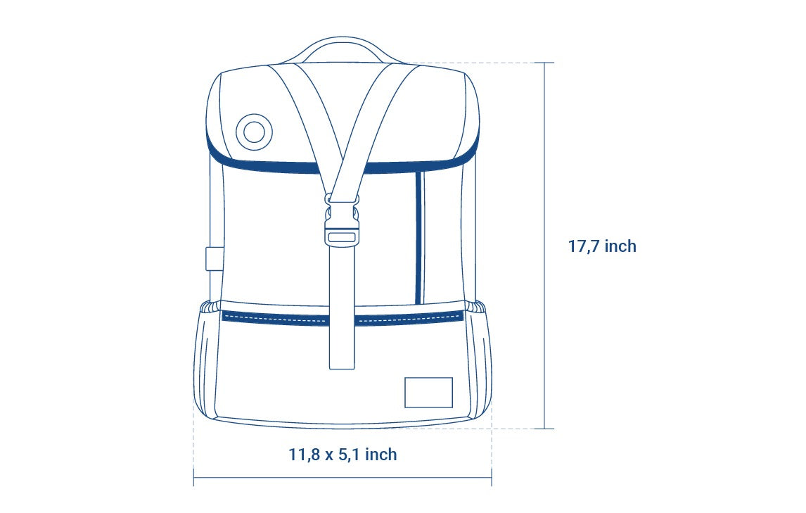 Fahrradtasche - Rucksack Biky