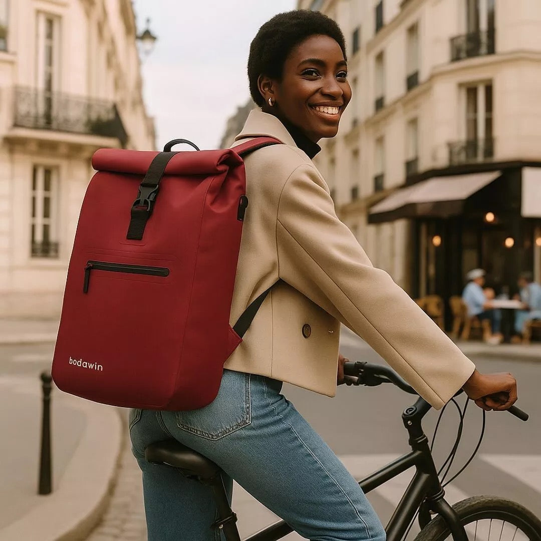 2-in-1 Fahrradtasche Ali Bordeaux
