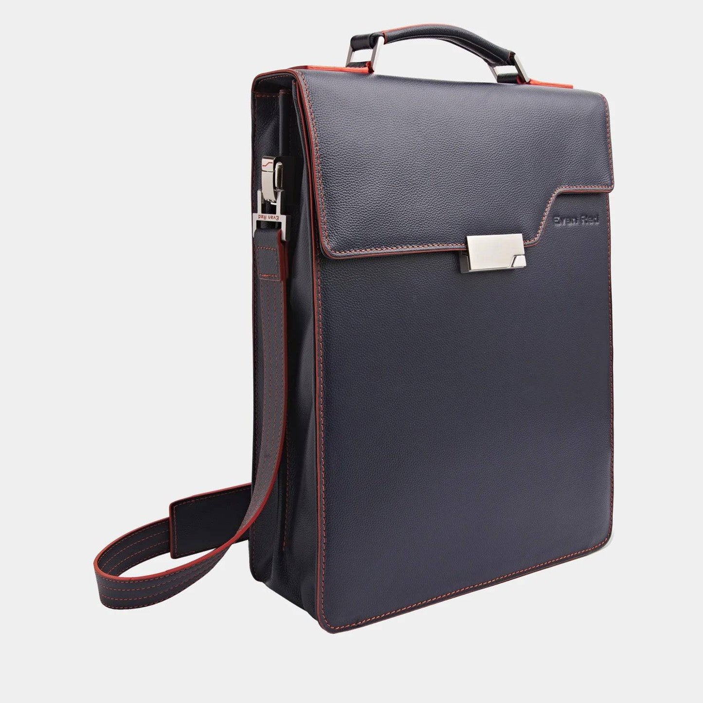 London Rucksack Deep Red aus hochwertigem, genarbtem Leder handgefertigt - HOLE-X-WORLD