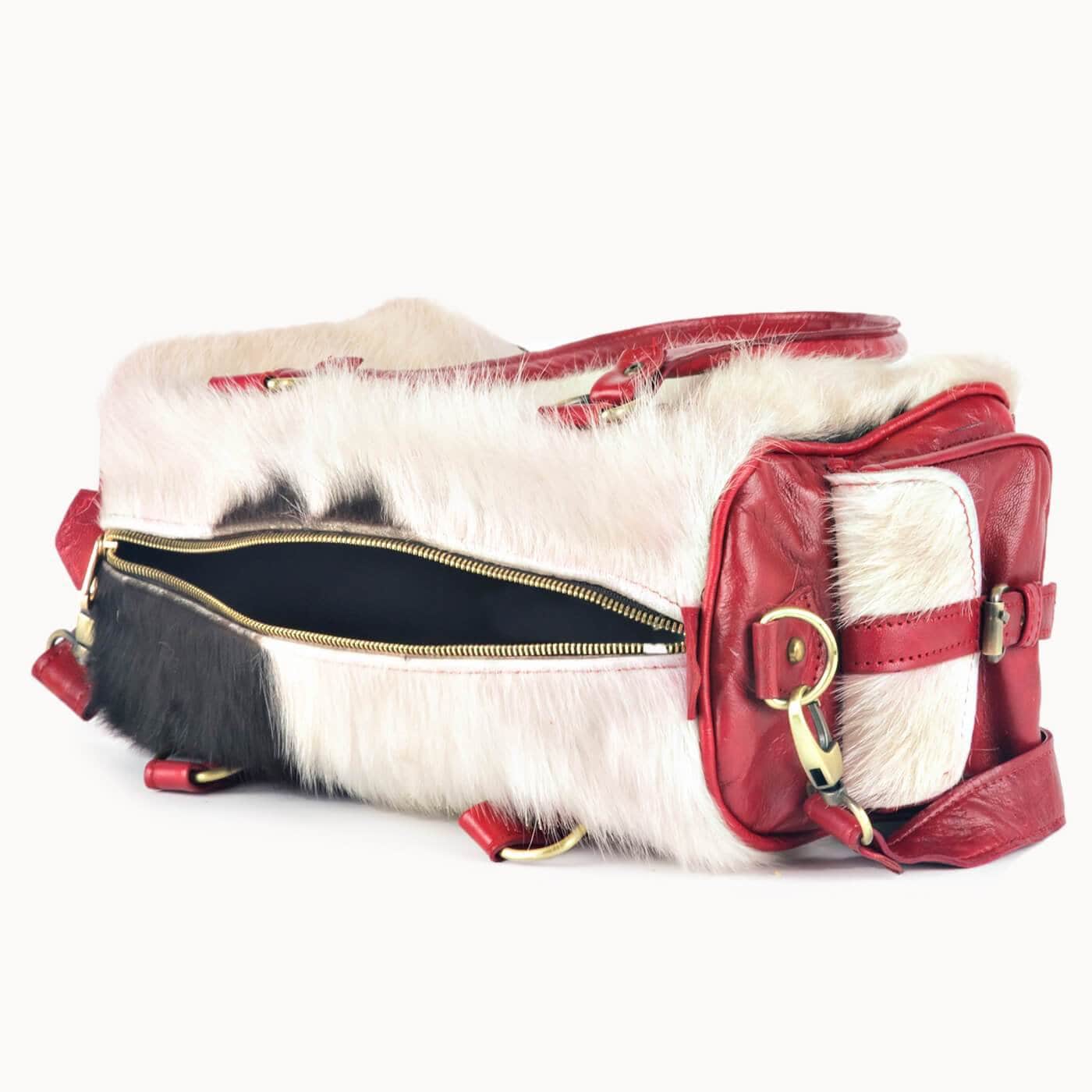 DOENYA Ledertasche 'Yasmin' Als Handtasche oder Umhängetasche tragbar 4 Farben - HOLE-X-WORLD