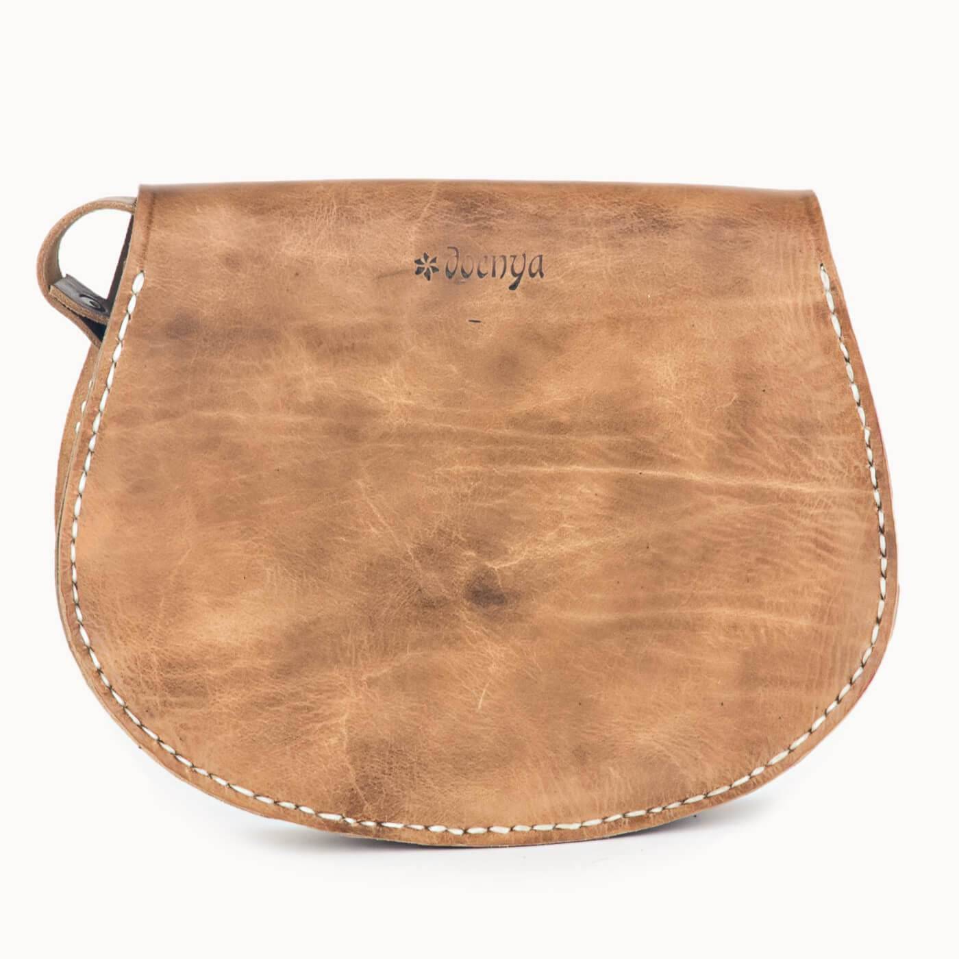 DOENYA Tasche 'Odalis' aus starkem Sattelleder ökologisch gegerbt und geölt - HOLE-X-WORLD