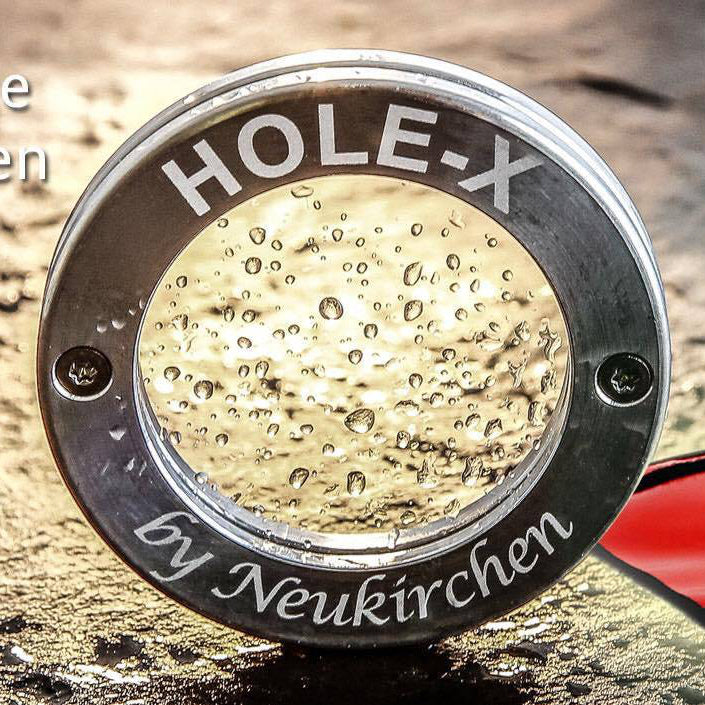 HOLE-X HOTEL Handyhülle universal Filz schwarz Bringe Deine Tasche zum Leuchten mit Deinem Smartphone Smartphonetasche Bullauge Innovation - HOLE-X-WORLD