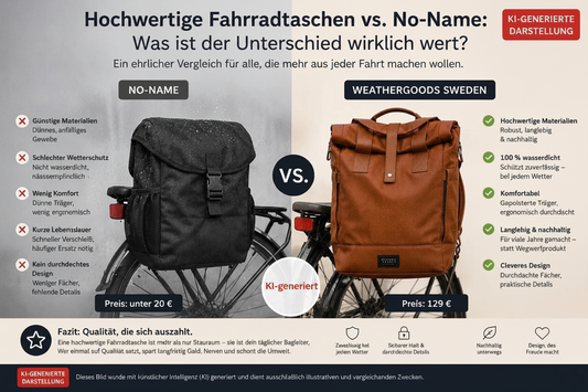 Hochwertige Fahrradtaschen vs. No-Name: Was ist der Unterschied wirklich wert?