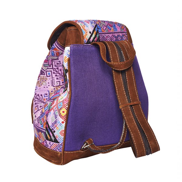 Rucksack im Ethno-Stil | Lila Azteke