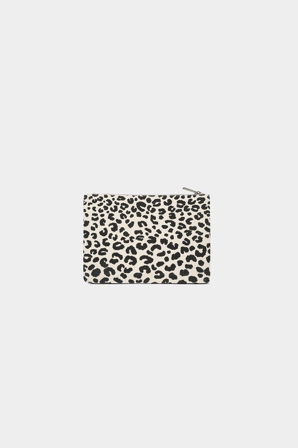 Hindbag Ema Täschchen – Ecru Leopard Rückansicht