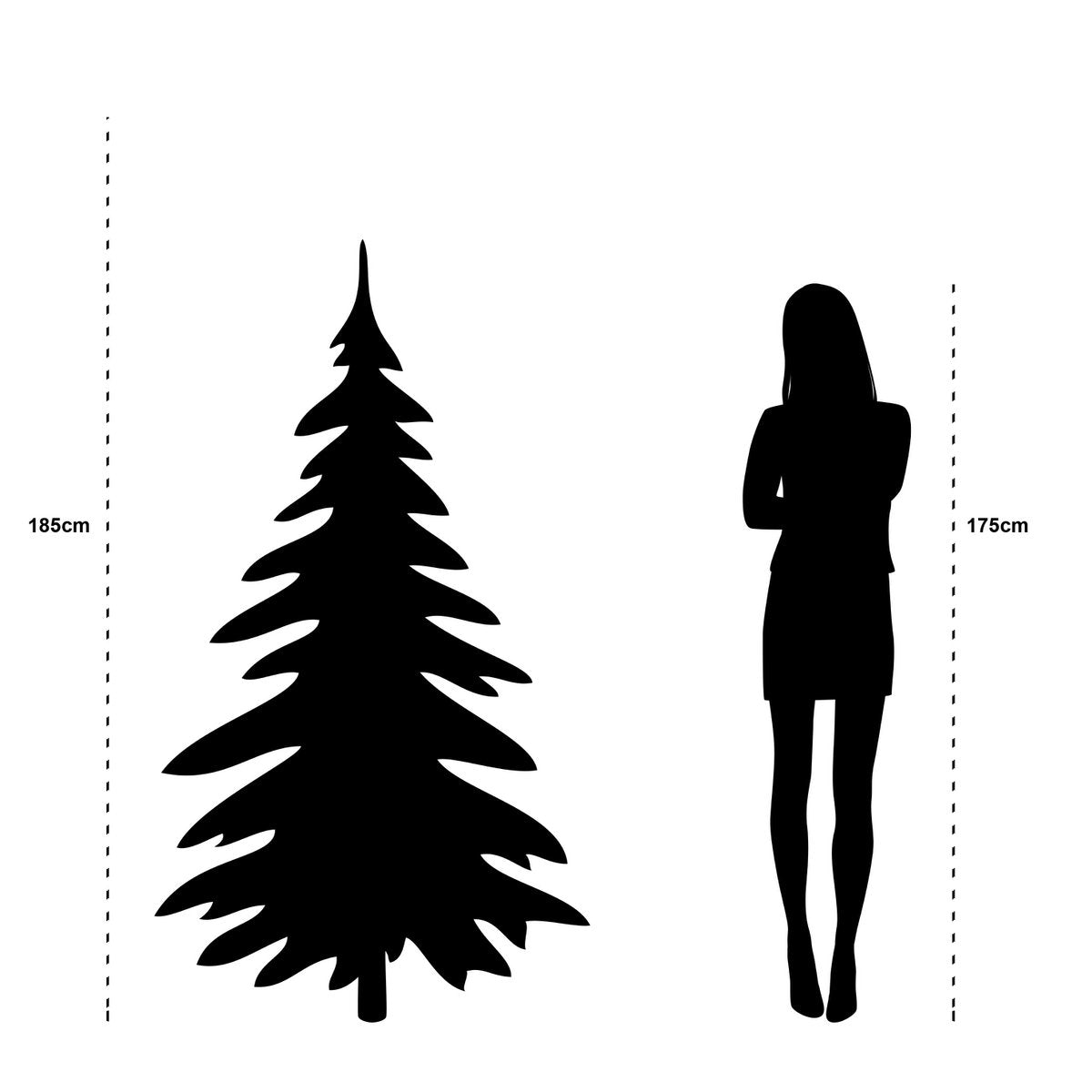 Vancouver Künstlicher Weihnachtsbaum – H185 x Ø124 cm – Grün