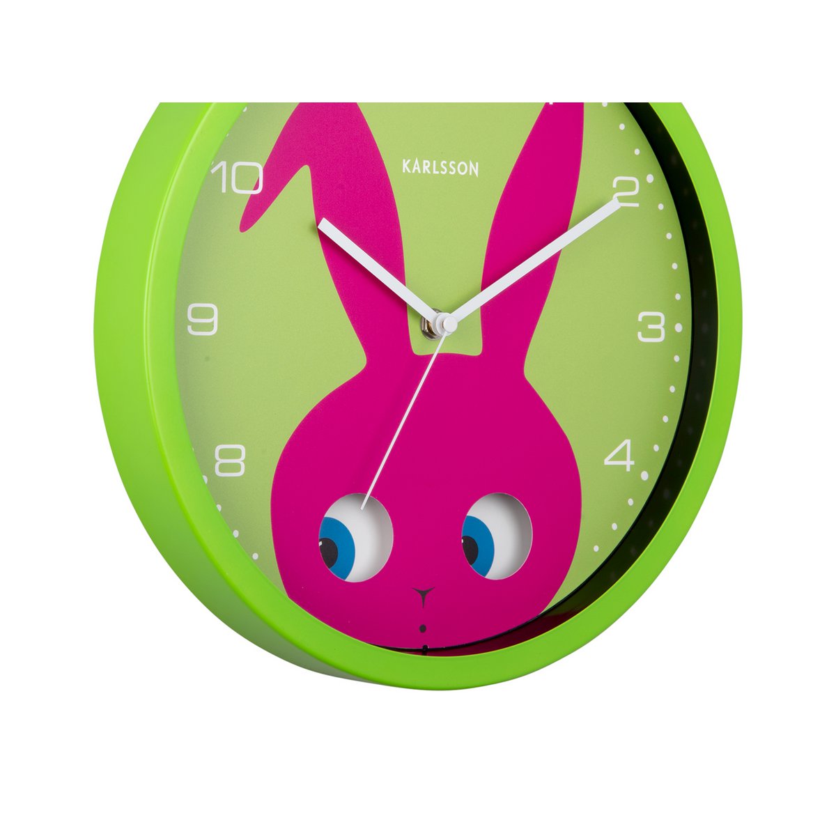 Wanduhr Peekaboo Bunny