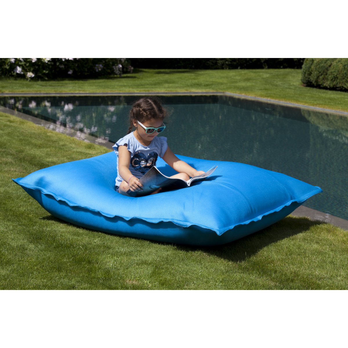 FLOAT BEAN BAG SCHWIMMBAD - türkis - HOLE-X-WORLD