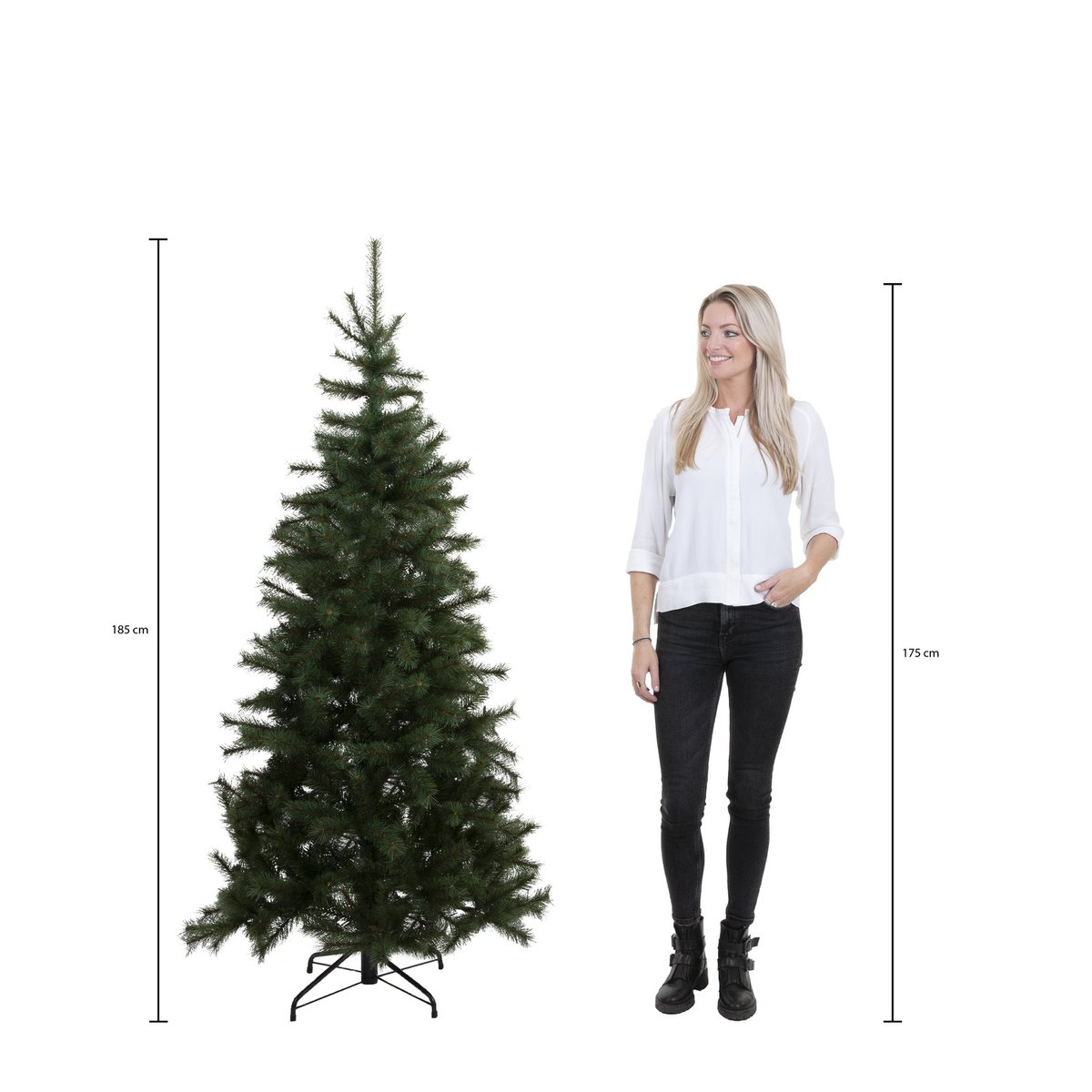 Charlton Künstlicher Weihnachtsbaum – H185 x Ø115 cm – Grün - HOLE-X-WORLD