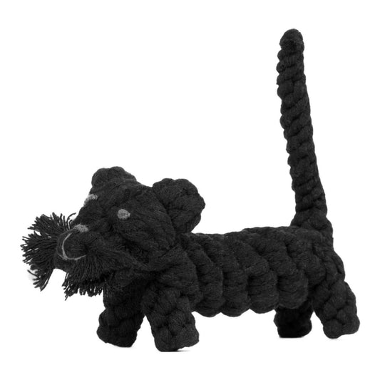 Kater Casanova Rope Toy - Dog Black 16x13x5 cm