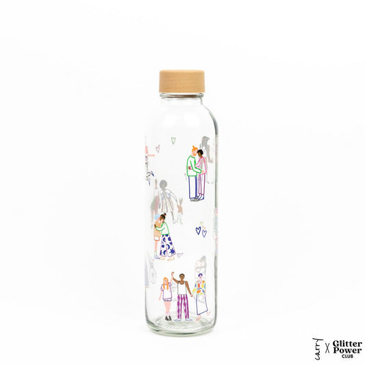 CARRY Bottle LOVE IS LOVE 0,7 l Glasflasche - für mehr Toleranz in der Liebe