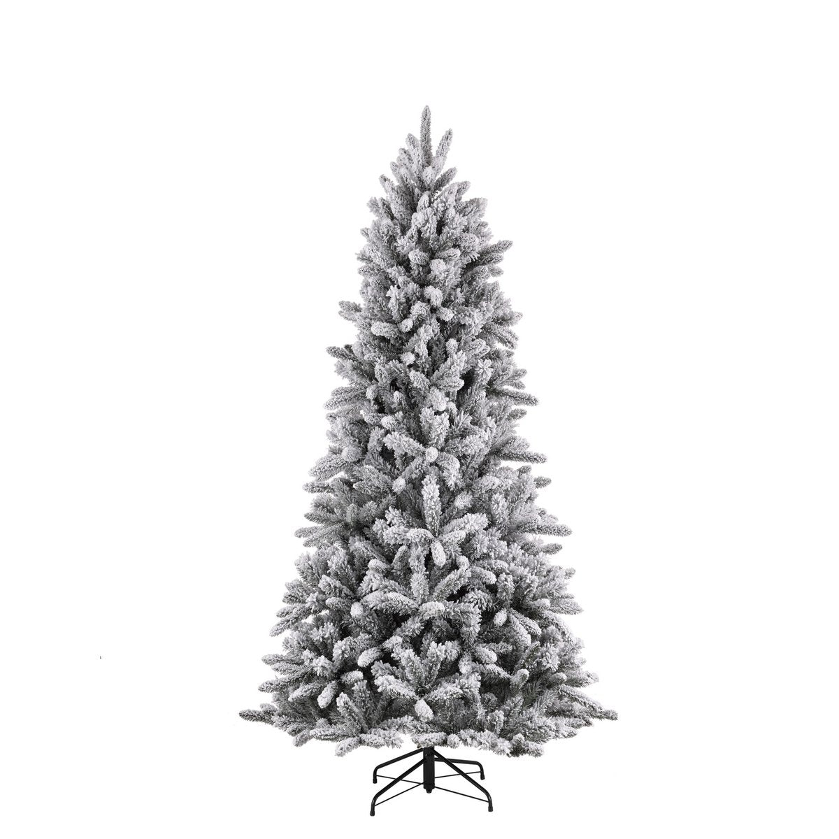 Snowdon Künstlicher Weihnachtsbaum – H215 x Ø127 cm – Grün gefrostet - HOLE-X-WORLD