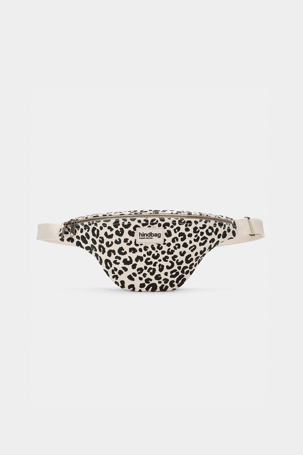 Bauchtasche Olivia in Ecru mit Leopardenmuster - Vorderansicht