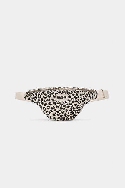 Bauchtasche Olivia in Ecru mit Leopardenmuster - Vorderansicht