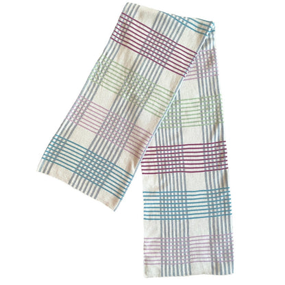 Ruth-Decke Lila, weiche Jacquard-Strick-Baumwolle - HOLE-X-WORLD