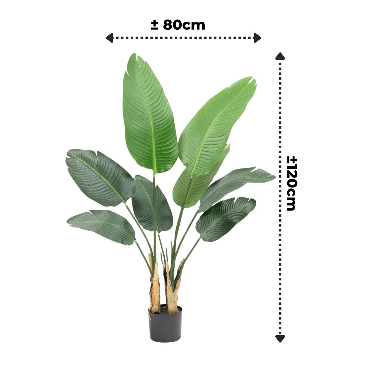 Künstliche Strelitzia-Pflanze 120 cm