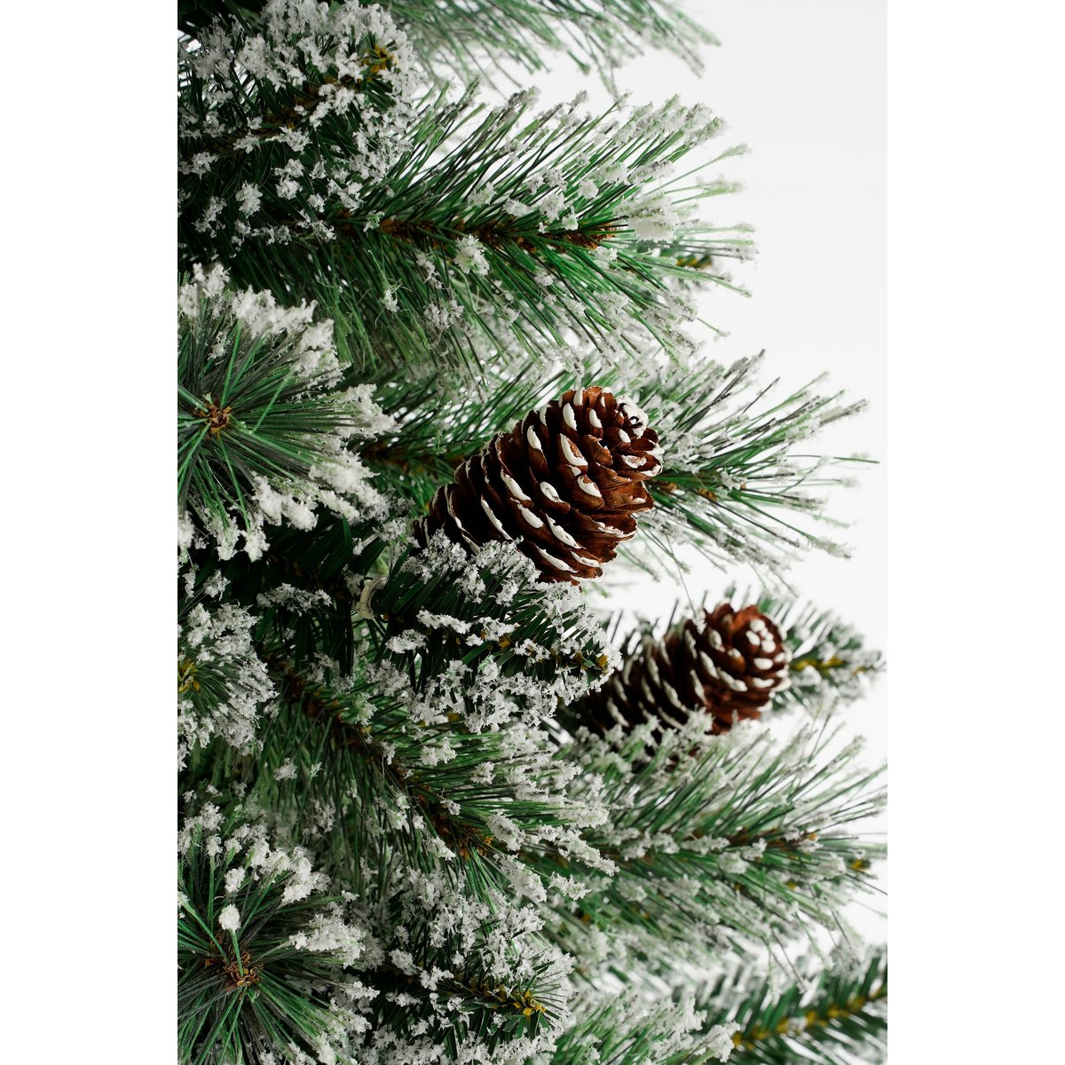 Vandans Künstlicher Weihnachtsbaum im Topf – H90 x Ø48 cm – Grün gefrostet - HOLE-X-WORLD