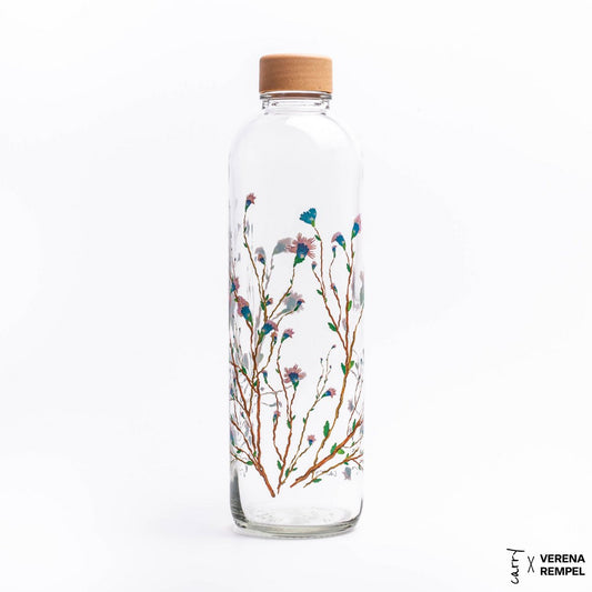 CARRY Bottle HANAMI 1,0 l Glasflasche - Blüten betrachten
