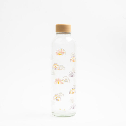 CARRY Bottle BOHO RAINBOW 0,7 l Glasflasche - Perfkte Trinkflasche für Ausflüge