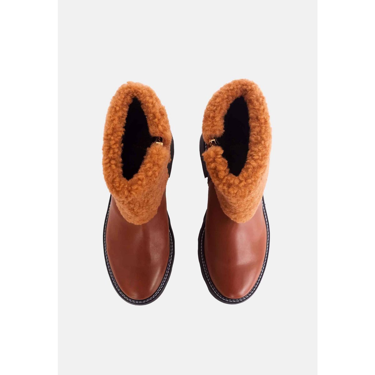 Mangará Andira Stiefeletten – Stilvolles Shearling-Detail