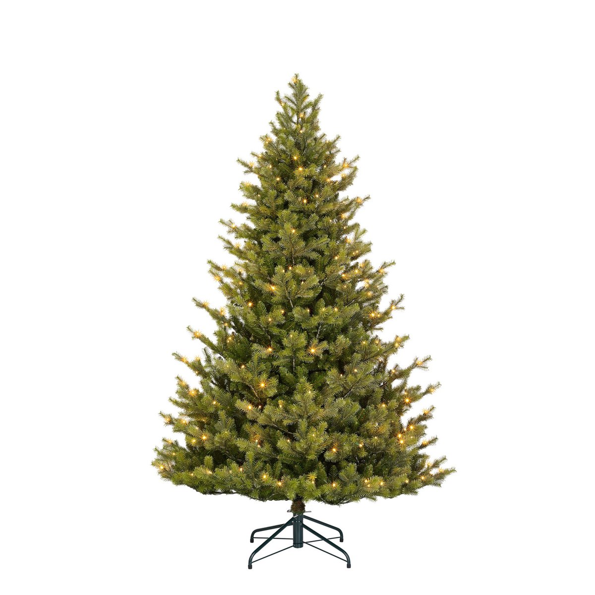 Clive Künstlicher Weihnachtsbaum mit LED-Beleuchtung – H215 x Ø142 cm – Grün - HOLE-X-WORLD