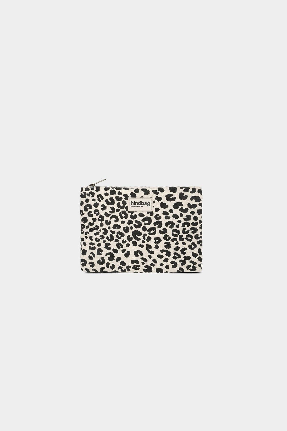 Hindbag Ema Täschchen – Ecru Leopard - Vorderansicht