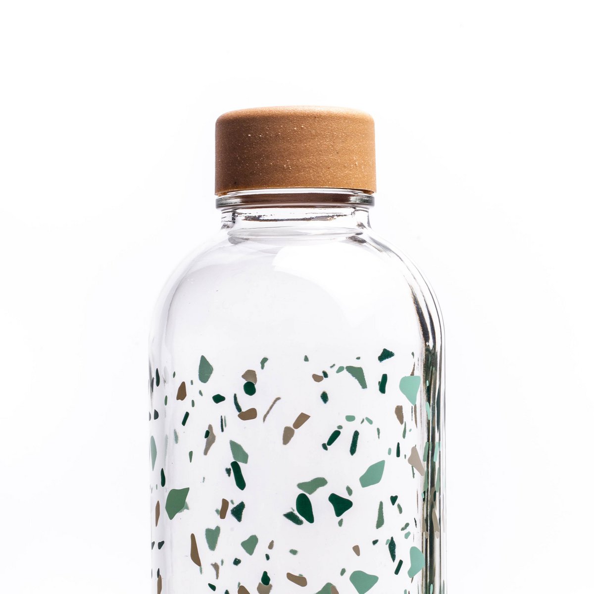 CARRY Bottle TERRAZZO 1,0 l Glasflasche - mediterranes Flair und Sommergefühle