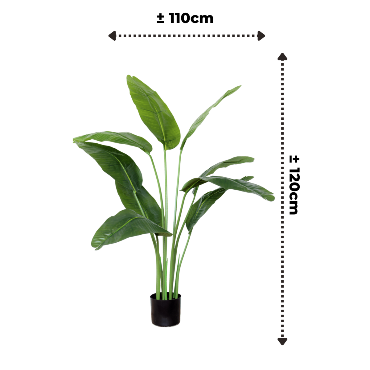 Kunst Bananenplant 120cm