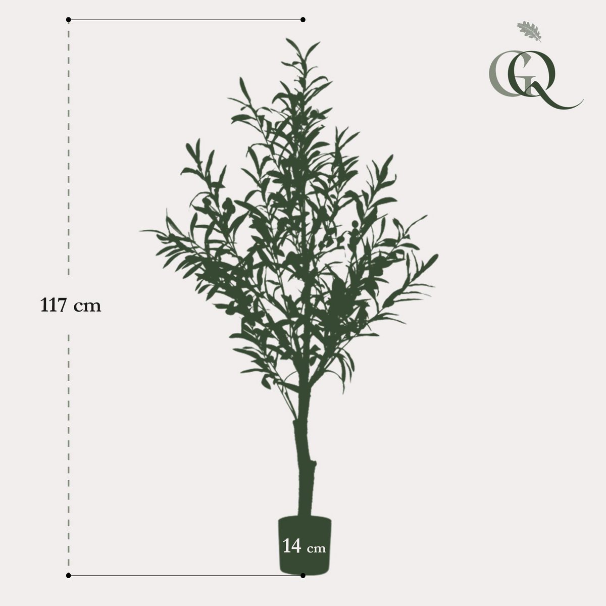 Künstlicher Olivenbaum - Olea europaea - Olivenbaum - 115 cm