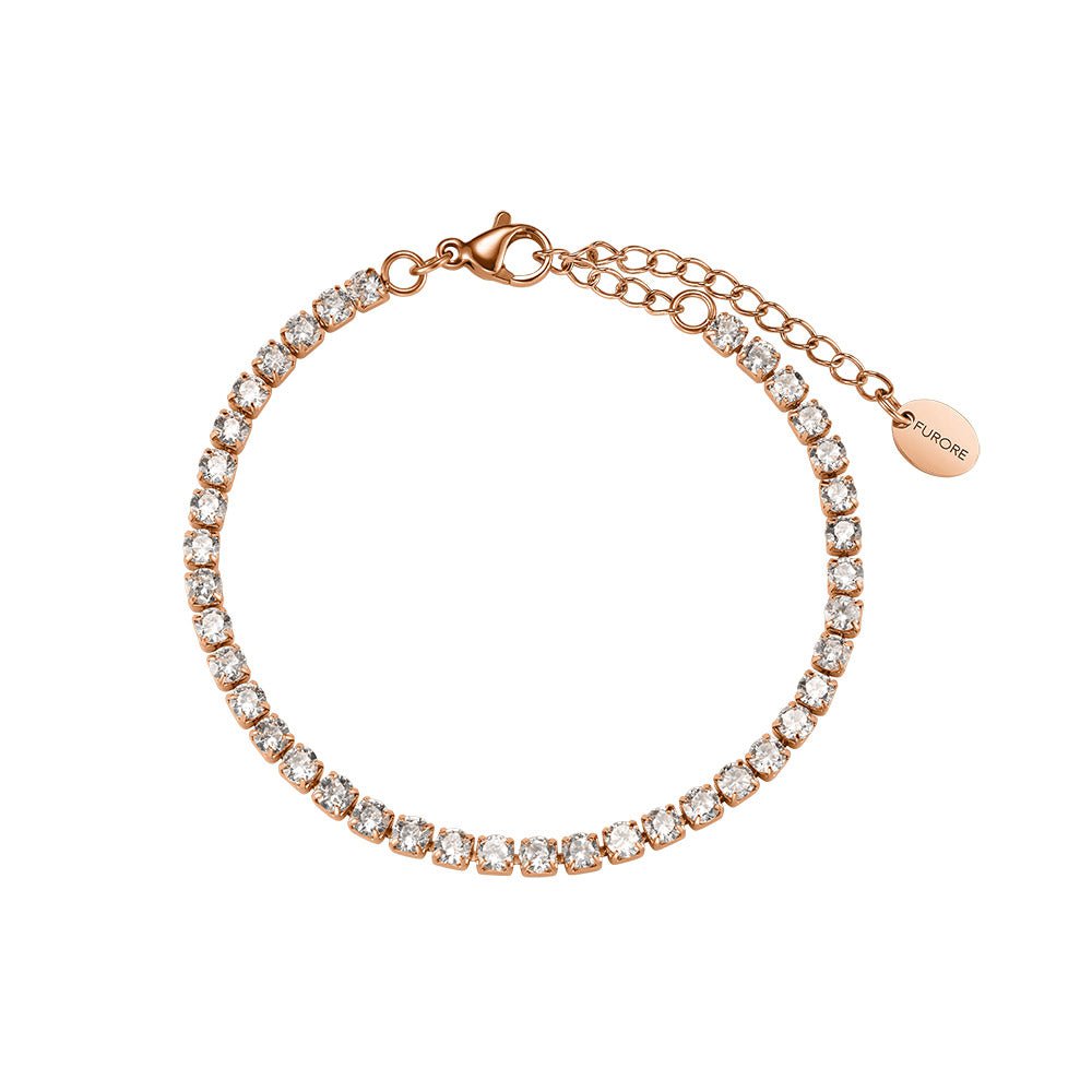 Exklusives Geschenkset: Brilliance Armbanduhr und passendes Roségold-Edelstahlarmband – Furore Kollektion