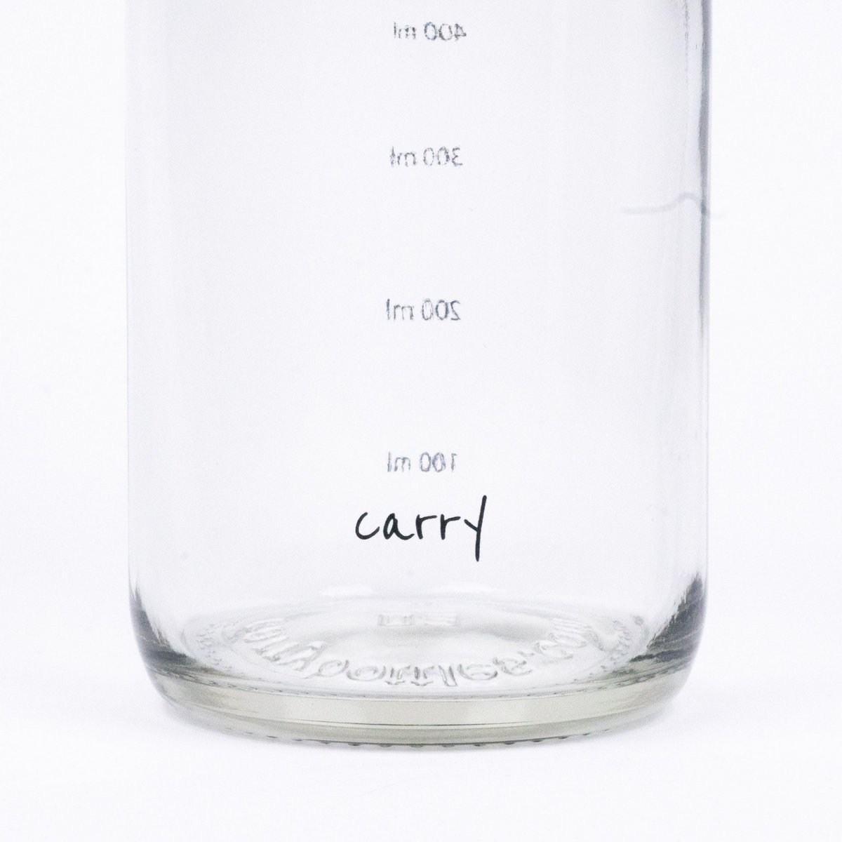 CARRY Bottle HYDRATION BOOSTER 1,0 l Glasflasche - die Motivationsflasche