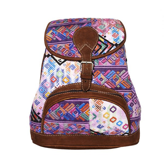 Rucksack im Ethno-Stil | Lila Azteke