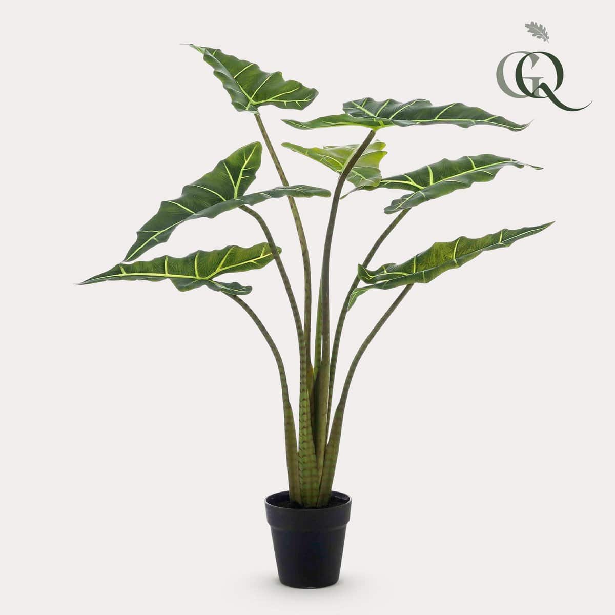 Künstliche Pflanze - Alocasia Frydek - Elefantenohr - 90 cm - HOLE-X-WORLD