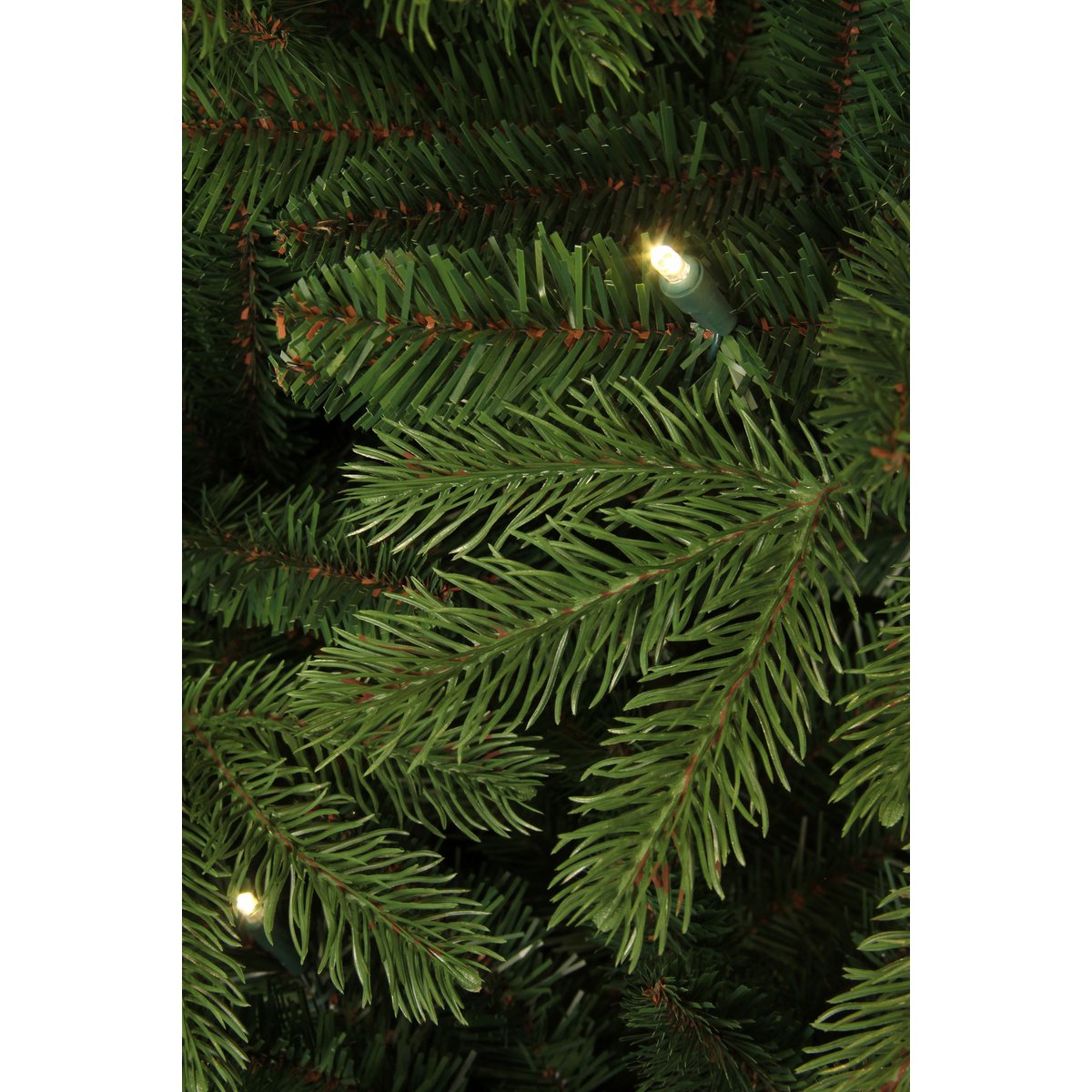 Brampton Künstlicher Weihnachtsbaum mit LED-Beleuchtung – H185 x Ø127 cm – Grün - HOLE-X-WORLD