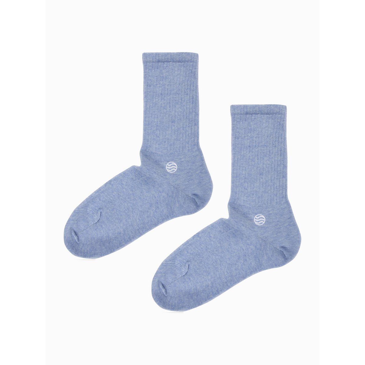2er Pack Light Blue Retro Socken - perfekt für jeden Style!