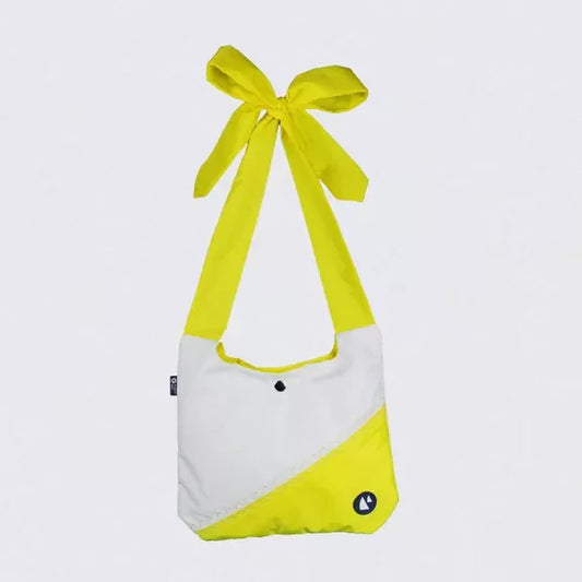 Tasche aus recyceltem Segel – Schleife – Gelb
