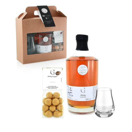 WHISKY SET – großer Single Malt Whisky, & Whisky Glas