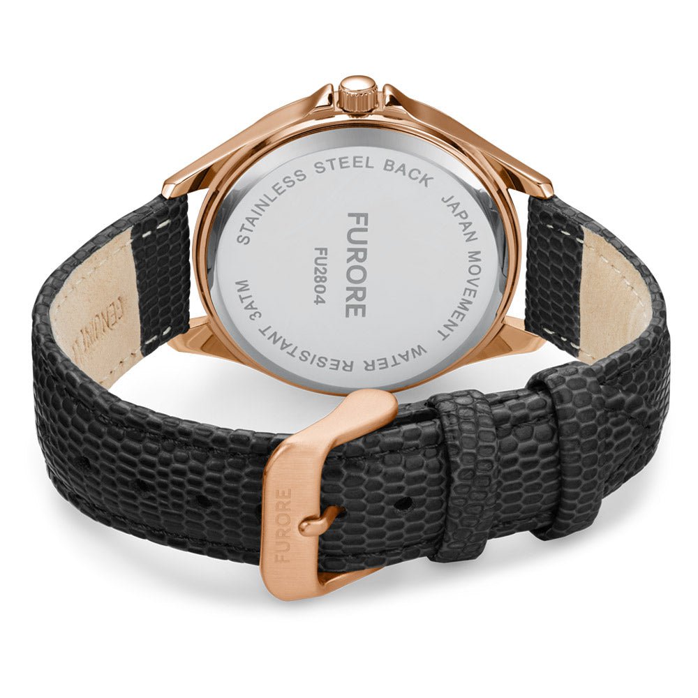 Exklusives Geschenkset: Brilliance Armbanduhr und passendes Roségold-Edelstahlarmband – Furore Kollektion