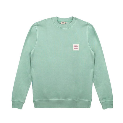 BILLYBELT Unisex-Sweatshirt Wassergrün –  Corderansicht mit Bllybet Logo