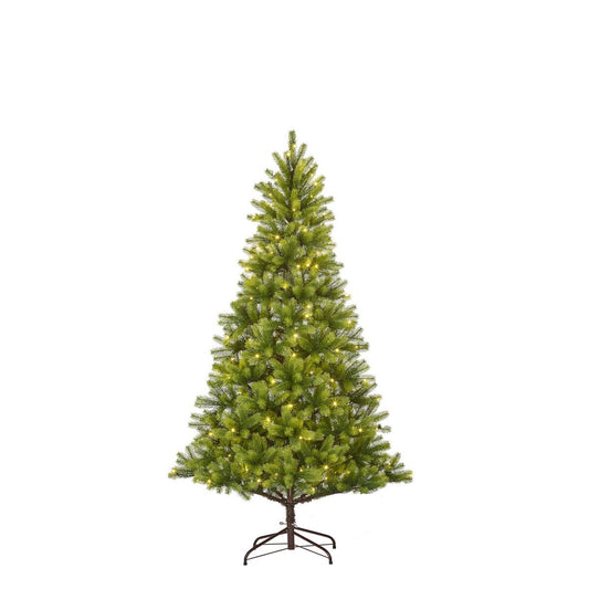 Nagoya Künstlicher Weihnachtsbaum mit warmweißer LED-Beleuchtung – H180 x Ø108 cm – Grün - HOLE-X-WORLD