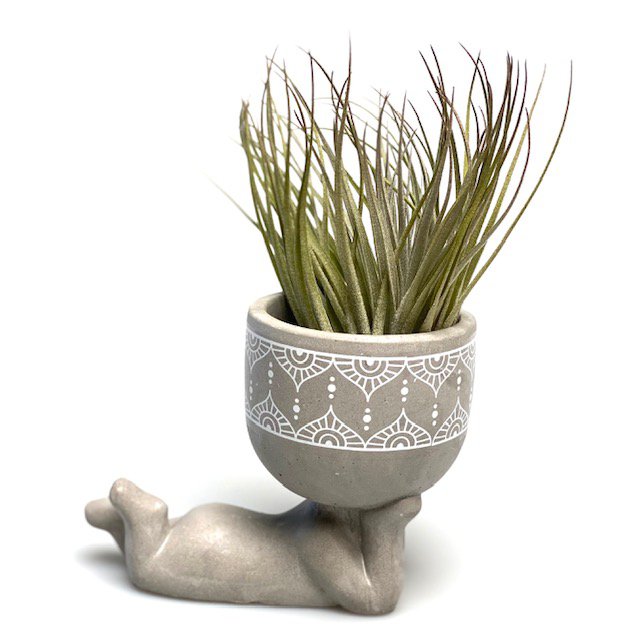 Fauler Airplant-Mann (grau) - HOLE-X-WORLD