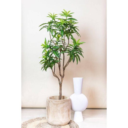 Künstliche Pflanze - Dracaena - Drachenbaum - 130 cm - HOLE-X-WORLD