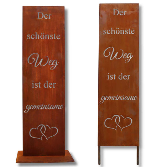 Der schönste Weg ist der gemeinsame Schild Hochzeit Dekoration - HOLE-X-WORLD