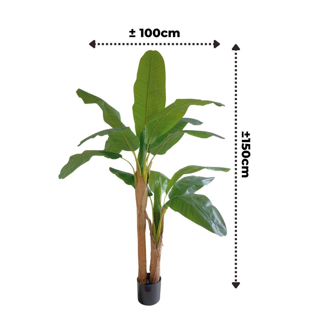 Kunst Bananenplant 150cm