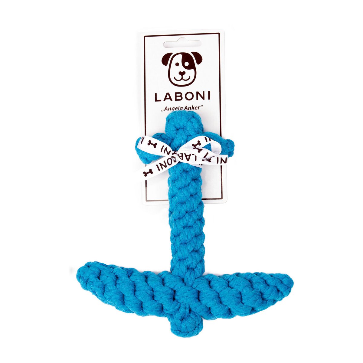 Angela Anker Rope Toy - Dog Turquoise 18x17x3 cm